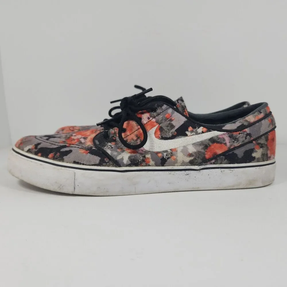 Nike Zoom SB Stefan Janoski Zoom Digi Floral Orange Mens Size 11 482972-908 Used